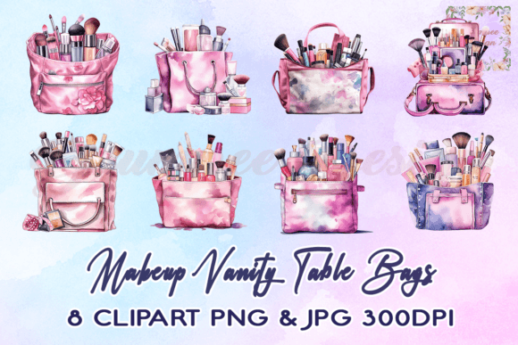 Download Makeup Vanity Table Bags Clipart - Premium Bundle